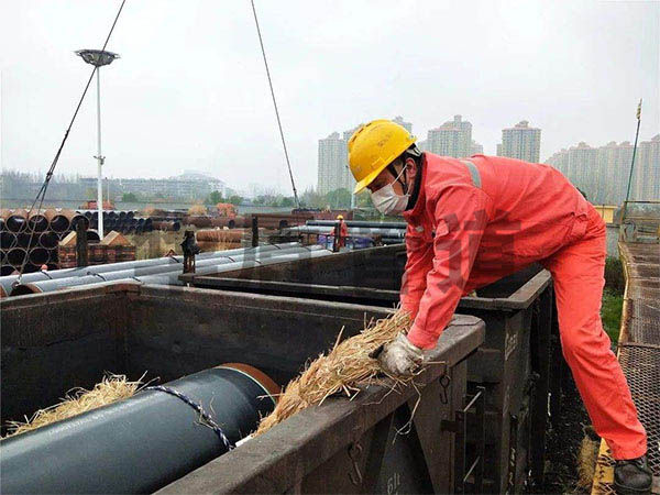 鄭州某工程建設(shè)有限公司與我公司簽署外3PE內(nèi)環(huán)氧粉末防腐鋼管供應(yīng)合同